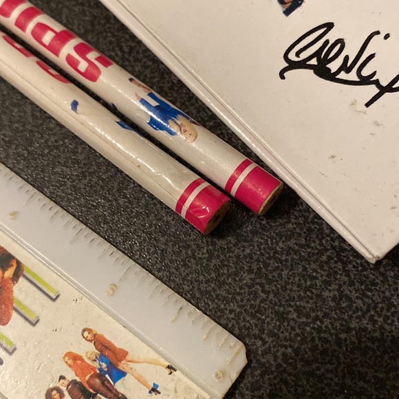 90s y2k spice girls pencil case, autograph book, ruler, pens - Picture 3 of 5